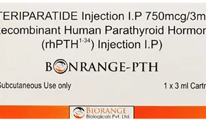 Bonrange-PTH teriparatide injection 750 mcg per 3 mL carton by Biorange Biologicals