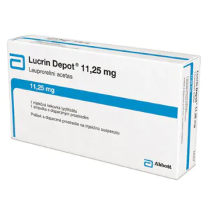 Lucrin Depot 11.25 mg (leuprolide acetate) depot injection carton by Abbott