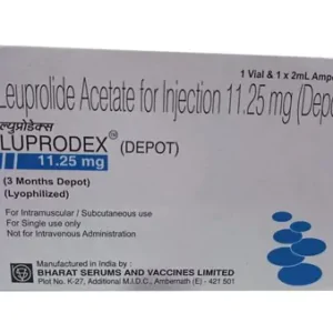 Luprodex Depot 11.25 mg leuprolide acetate for injection carton by Bharat Serums and Vaccines