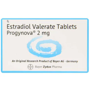 Progynova (estradiol valerate) 2 mg tablets 1x28 carton by Bayer Zydus Pharma