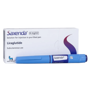 Saxenda liraglutide 6 mg/ml pre-filled pen carton by Novo Nordisk