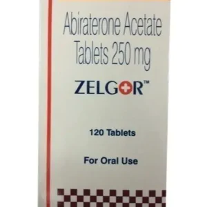 Zelgor abiraterone acetate tablets 250 mg carton, 120 tablets