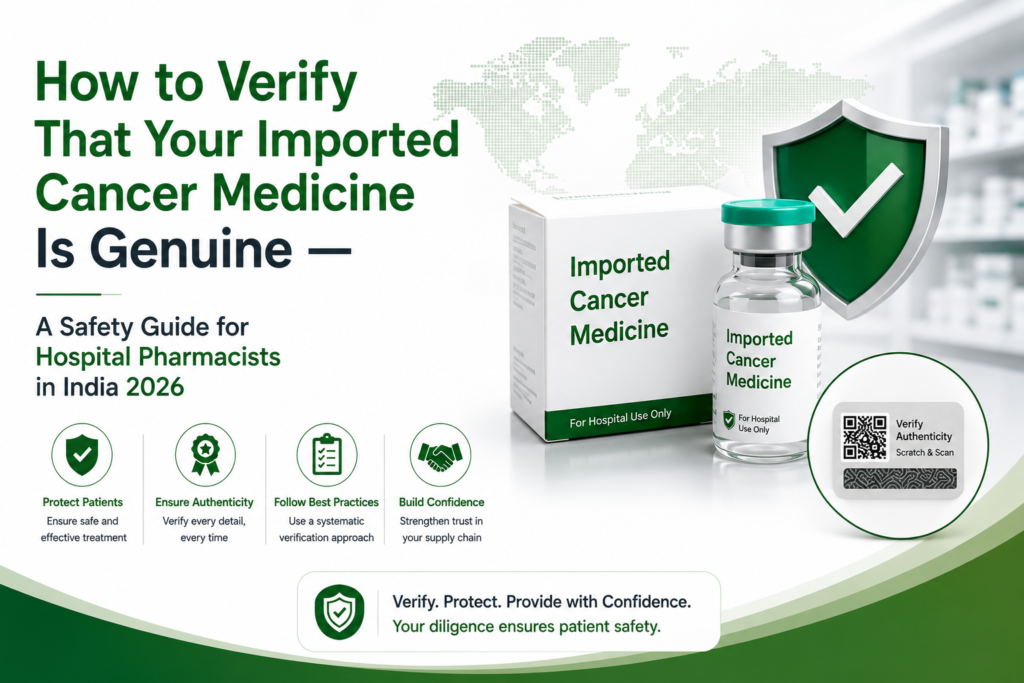 How to Verify That Your Imported Cancer Medicine Is Genuine — A Safety Guide for Hospital Pharmacists in India 2026 1 ChatGPT Image Jun 16 2026 06 46 11 PM