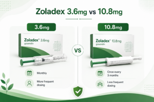 Zoladex 3.6mg vs 10.8mg Which Formulation — Medicine Distributor in Delhi | A.K. Pharma